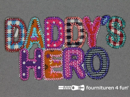 Kids applicatie 54x100mm daddy's hero
