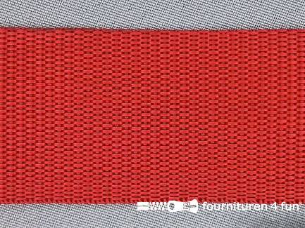 Rol 25 meter parachute band - 50mm - briljant rood