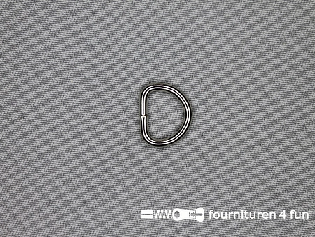 D-ring - heavy duty / extra sterk - 16mm - vernikkeld
