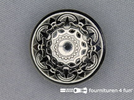 Chroom knoop 25mm antique