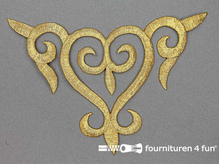 Barok applicatie 138x88mm goud