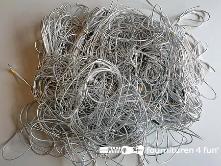 RESTPARTIJ - Ruim 1,5 kilo elastisch koord 3mm zilver