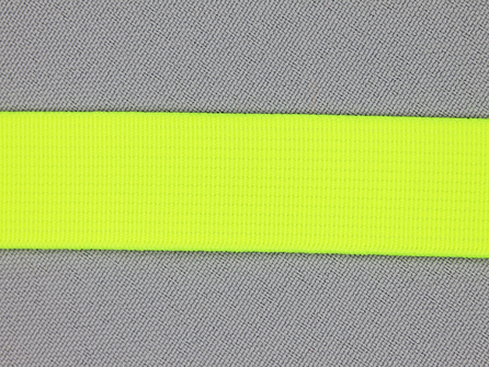 Gekleurd soepel elastiek 20mm neon geel