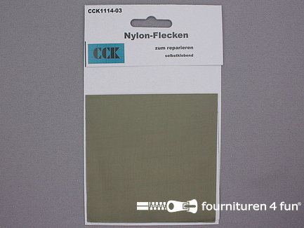 Zelfklevend nylon reparatiedoek 10x20cm lever bruin