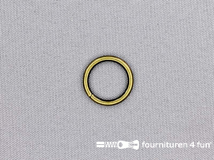 Stalen ring 15mm brons