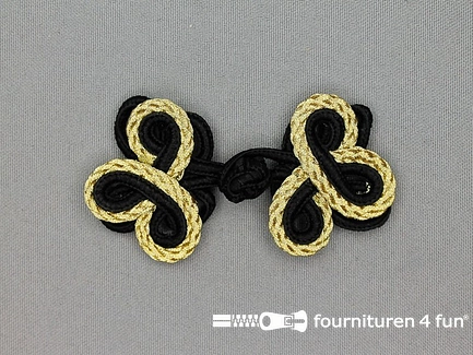 Brandenburger 40x80mm goud - zwart