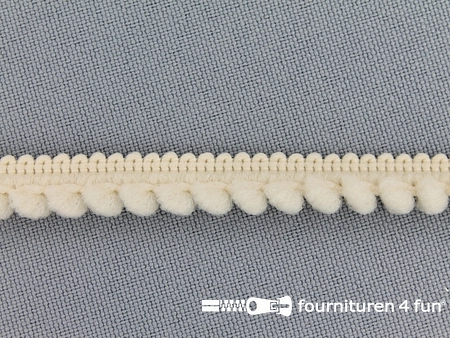 Bolletjesband - 10mm - beige