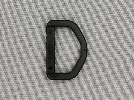 D-ring 30mm kunststof - YKK - zwart