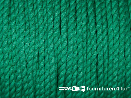 Katoen polyester koord 2,5mm emerald groen