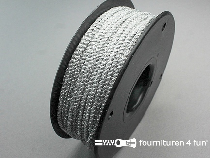 RESTANT Rol 50 meter metallic koord 3mm zilver