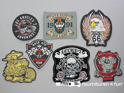 Collectie strijkapplicaties - 7 delige set - opstrijkbare patches