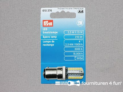  Prym LED reservelamp voor naaimachine bajonet 2.5W - 610376