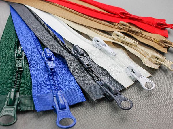 Nieuwe deelbare spiraal rits met 2 schuivers