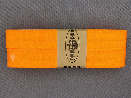 Oaki Doki Tricot biaisband - 20mm x 3 meter - neon oranje (952)