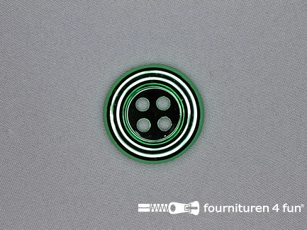 Clownsknoop - metallic - 38mm - gras groen