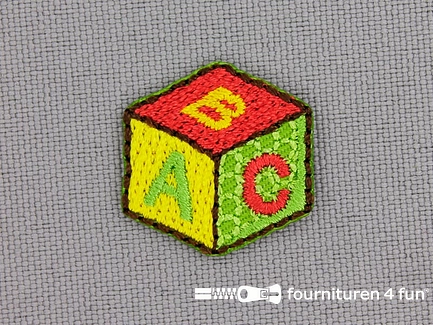 Applicatie 19x19mm ABC blok