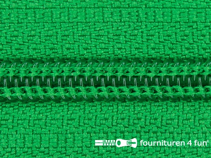 Deelbare spiraal rits nylon 5mm gras groen