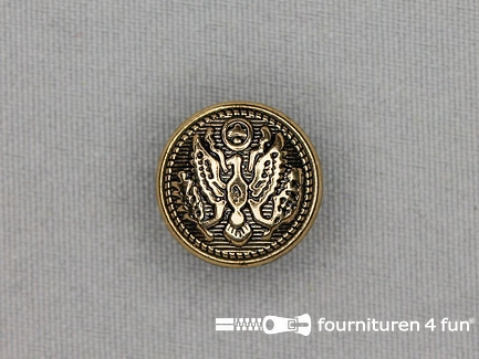 Gouden knoop 17mm adelaar
