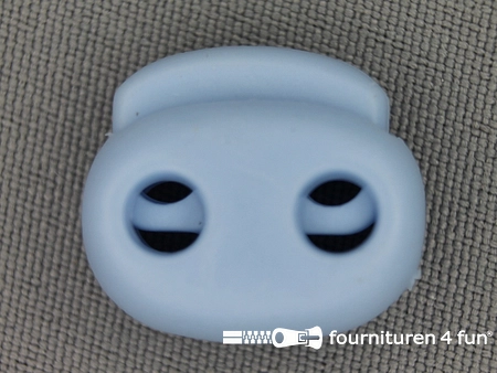 Koordstopper - 21mm - dubbel - baby blauw