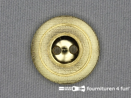 Gouden knoop 23mm mat
