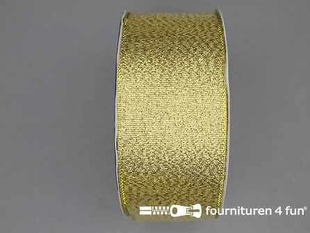 Rol 25 meter goud lint - 40mm 