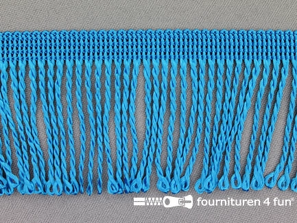 Nylon franje - 60mm - aqua blauw