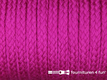 Jassen koord - 6 tot 8mm - fuchsia roze