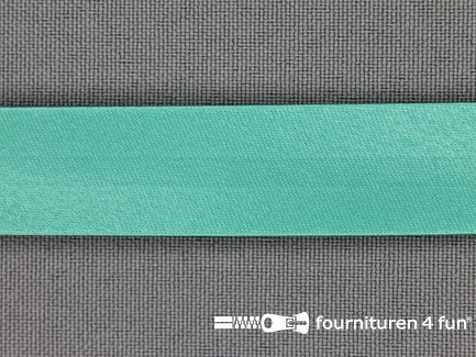 Satijnen biasband 18mm donker mint groen