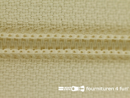 Deelbare spiraal rits nylon 5mm ecru