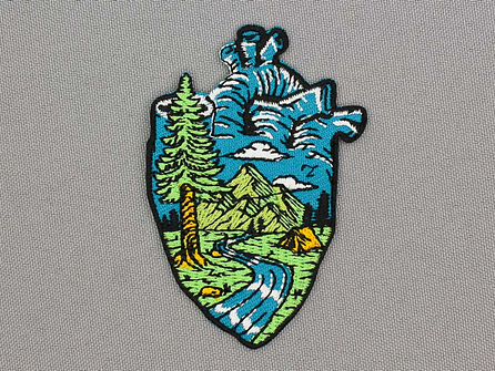 Applicatie 50x75mm hart voor de natuur