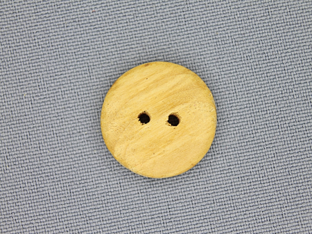 Houten knoop 19mm glad licht