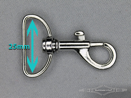 Musketon 25mm chroom