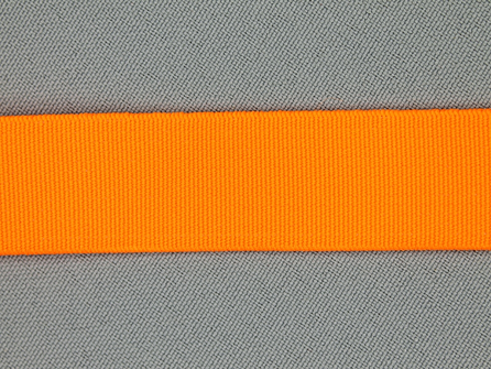 Gekleurd soepel elastiek 20mm neon oranje