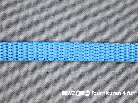 Halsband uni colour 10mm aqua blauw