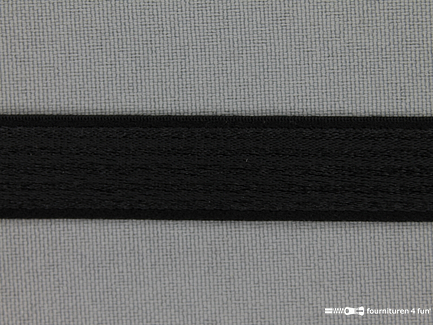 Schouderband elastiek 15mm zwart