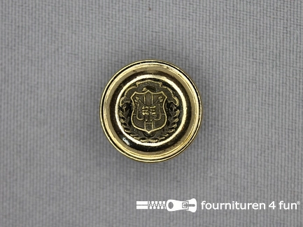 Gouden knoop 17mm wapen