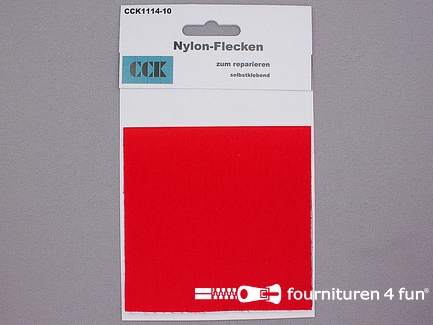 Zelfklevend nylon reparatiedoek - 10x20cm - rood