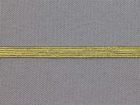 5 Meter gekleurd elastiek 4,5mm goud