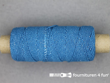 Elastisch garen - rimpel elastiek - 30 meter - aqua blauw