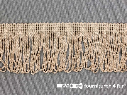 Charleston franje - 45mm - amandel beige