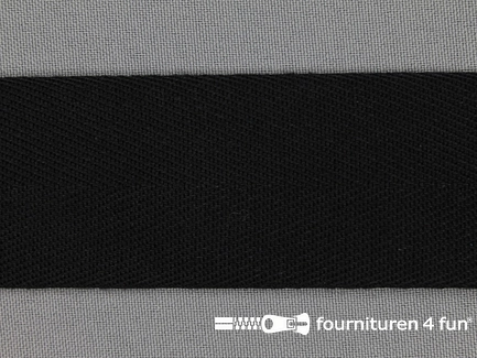 Luxe keperband - 40mm - zwart