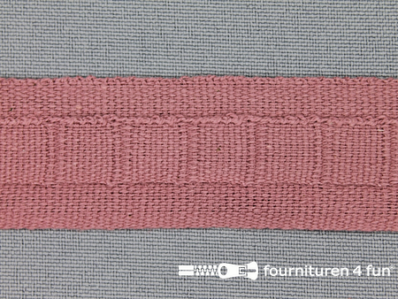 Plooiband - 25mm - antique roze