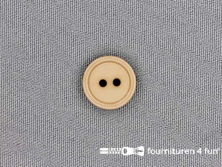 Kunststof knoop 15mm beige