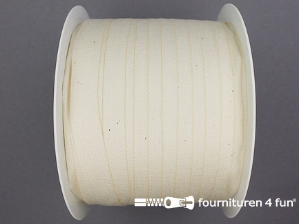 40 Rollen van 100 meter katoenen keperband - 14mm - ecru