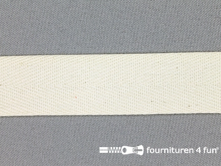 Luxe keperband - 25mm - ecru