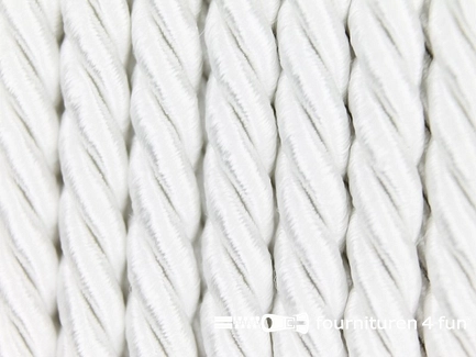 Kaart 40 meter viscose meubel koord - 5mm - wit