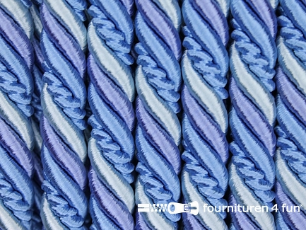 Multicolor meubelkoord 10mm blauw