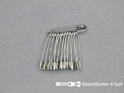 Doosje 1200 stuks veiligheidsspelden - 38mm - zilver 