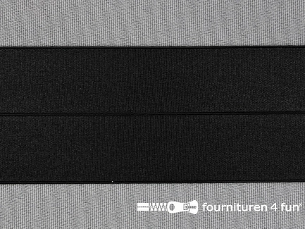 Elastische biasband 40mm zwart