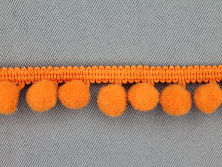 Bolletjesband 18mm oranje